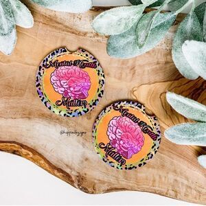 Mental Health Matters Car Coaster Set | Car Accessories